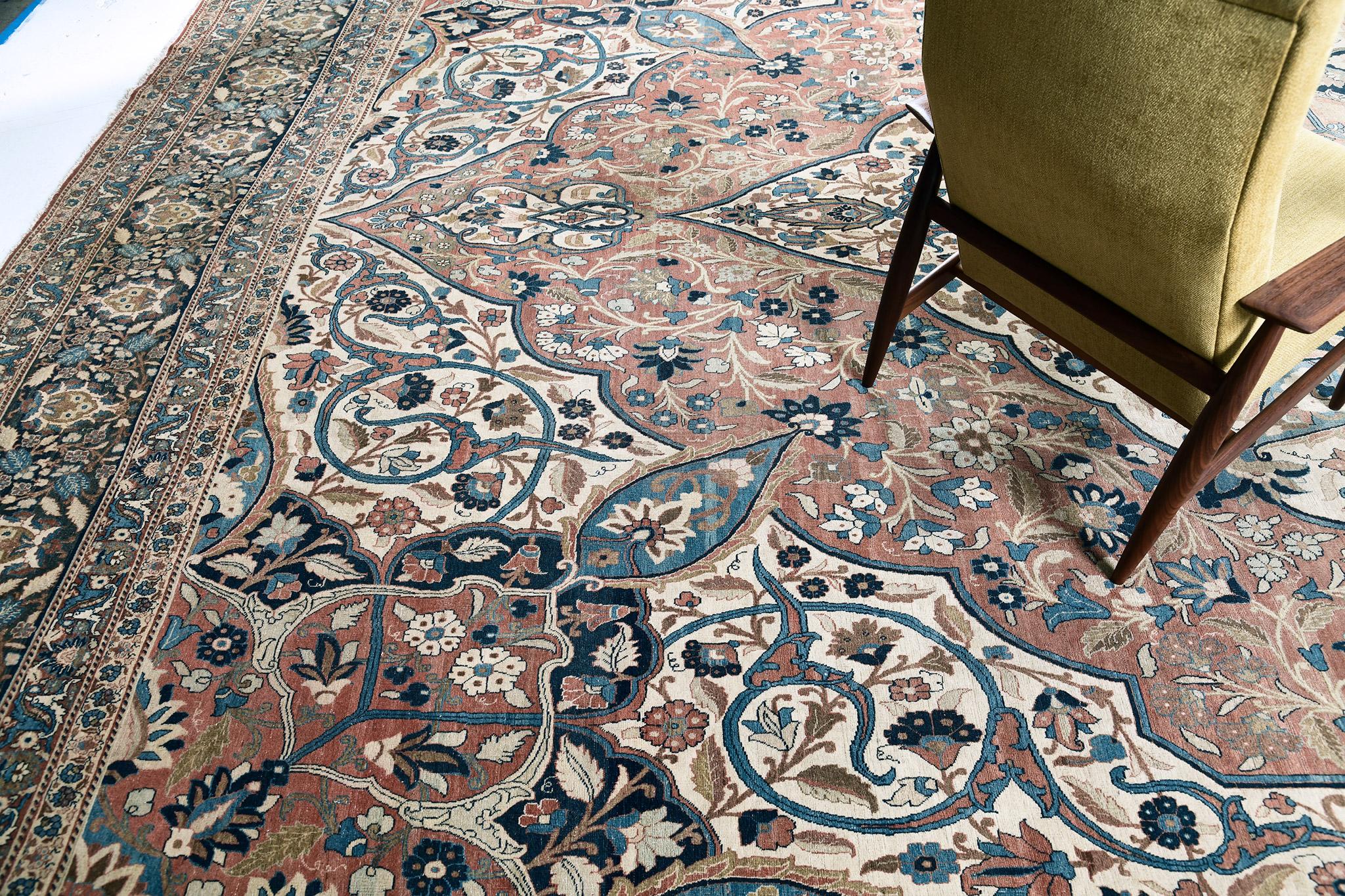 Mehraban Antico Tabriz Persiano Circa 1900 in vendita 4