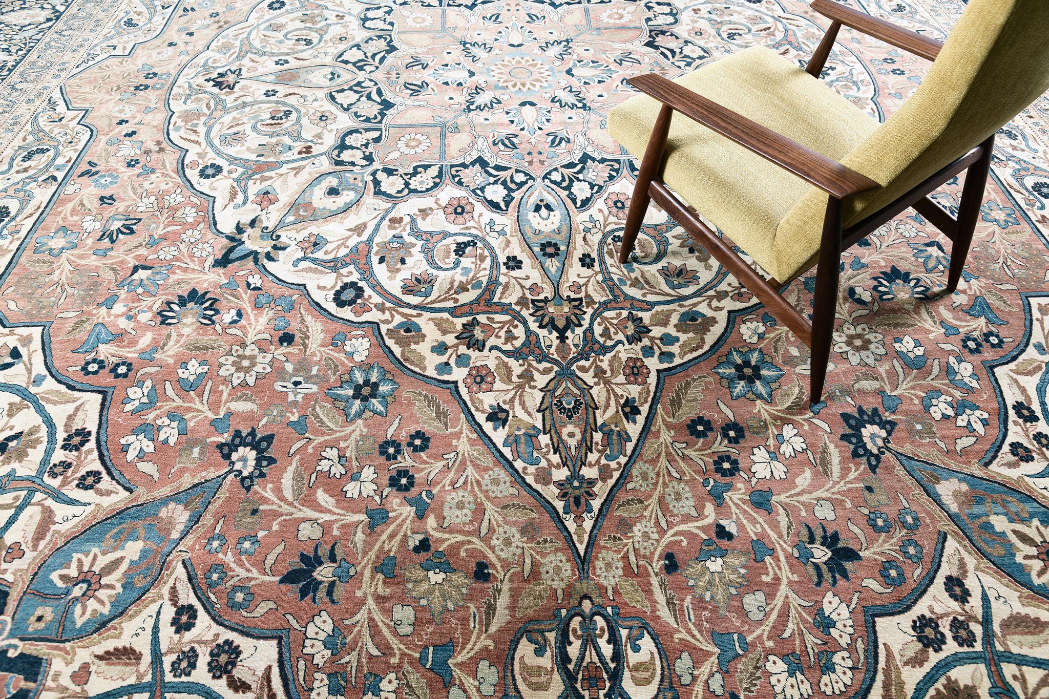 Mehraban Antico Tabriz Persiano Circa 1900 in vendita 3