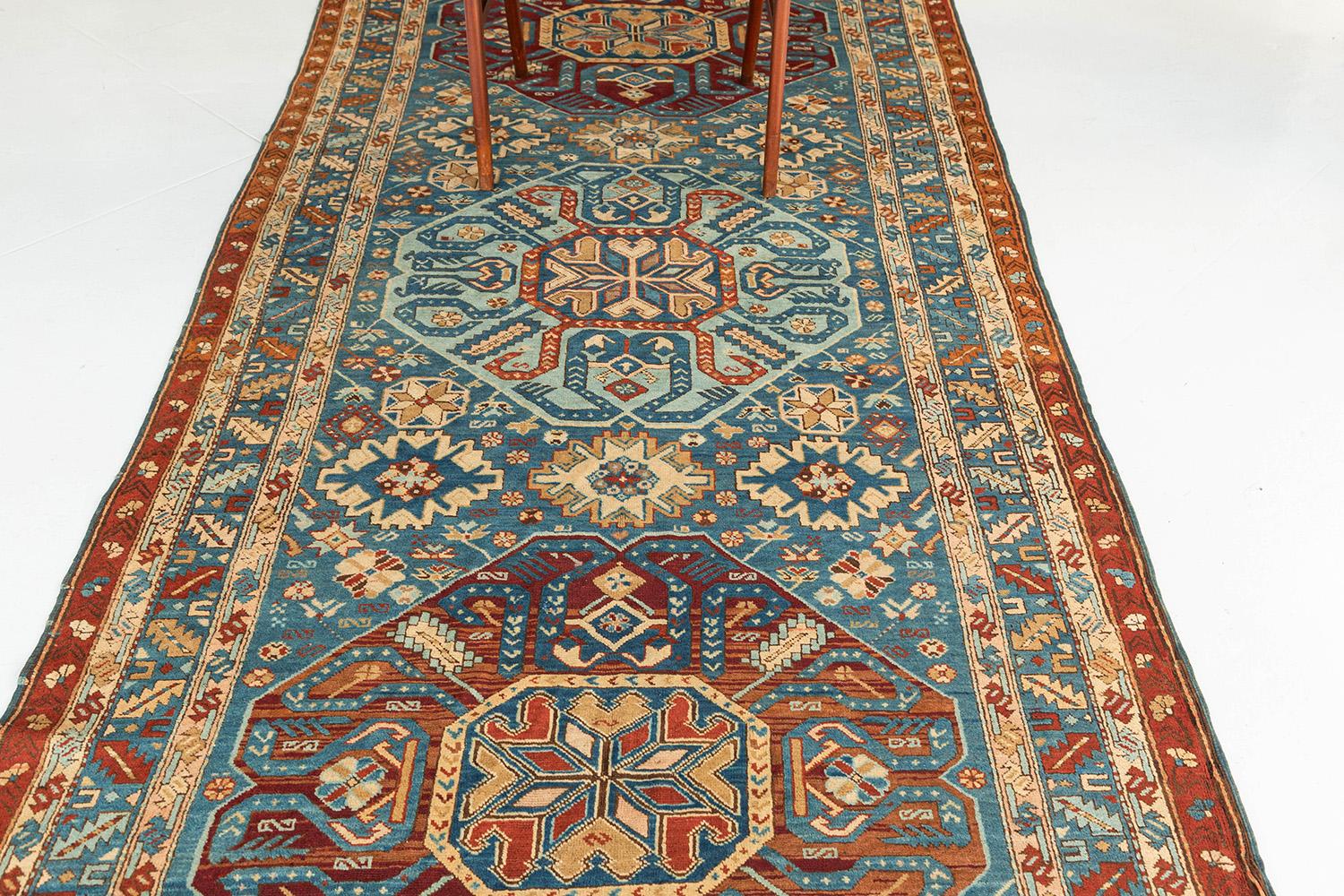 Hand-Knotted Mehraban Antique Russian Kuba For Sale