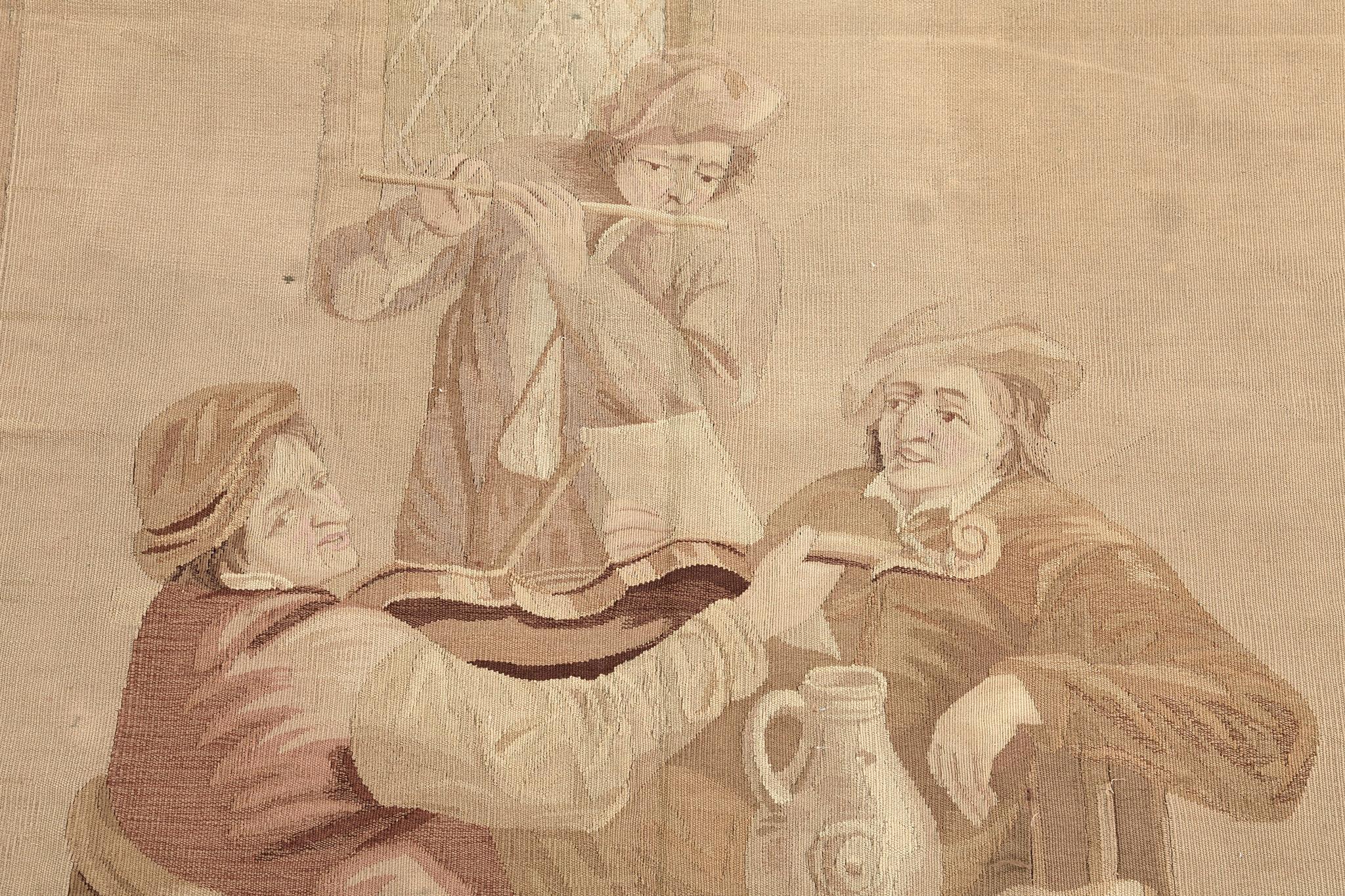 Mehraban Antiguo Tapiz Cuadrado Francés en venta 2