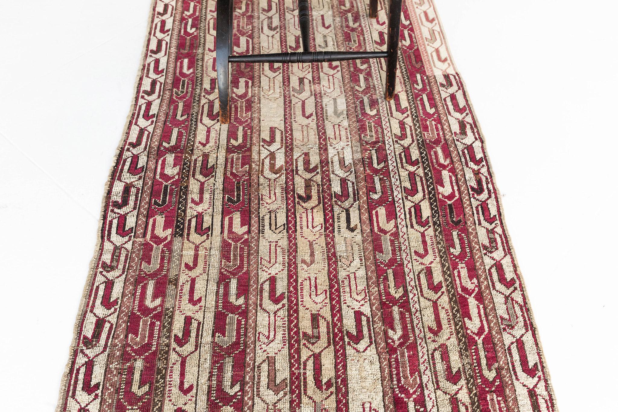 Mehraban Antique Turkish Anatolian Runner In Good Condition For Sale In WEST HOLLYWOOD, CA