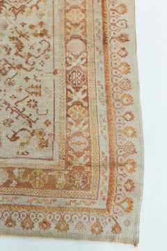 Antique Turkish Borlou Oushak Rug