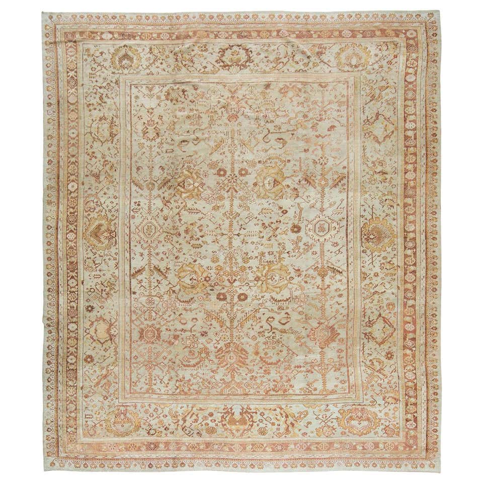 Semi-Antique Mahal Rug For Sale at 1stDibs