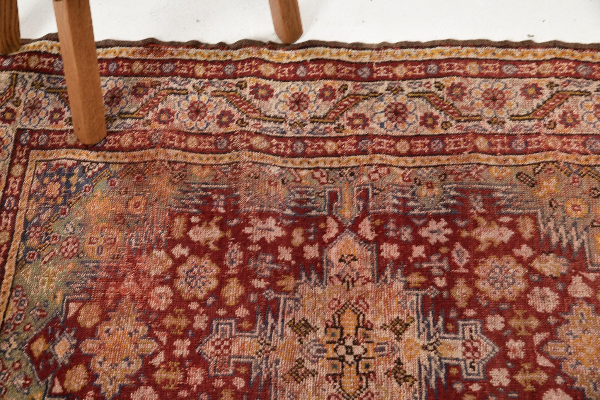 Mehraban Antiker türkischer Oushak-Teppich (Frühes 20. Jahrhundert) im Angebot