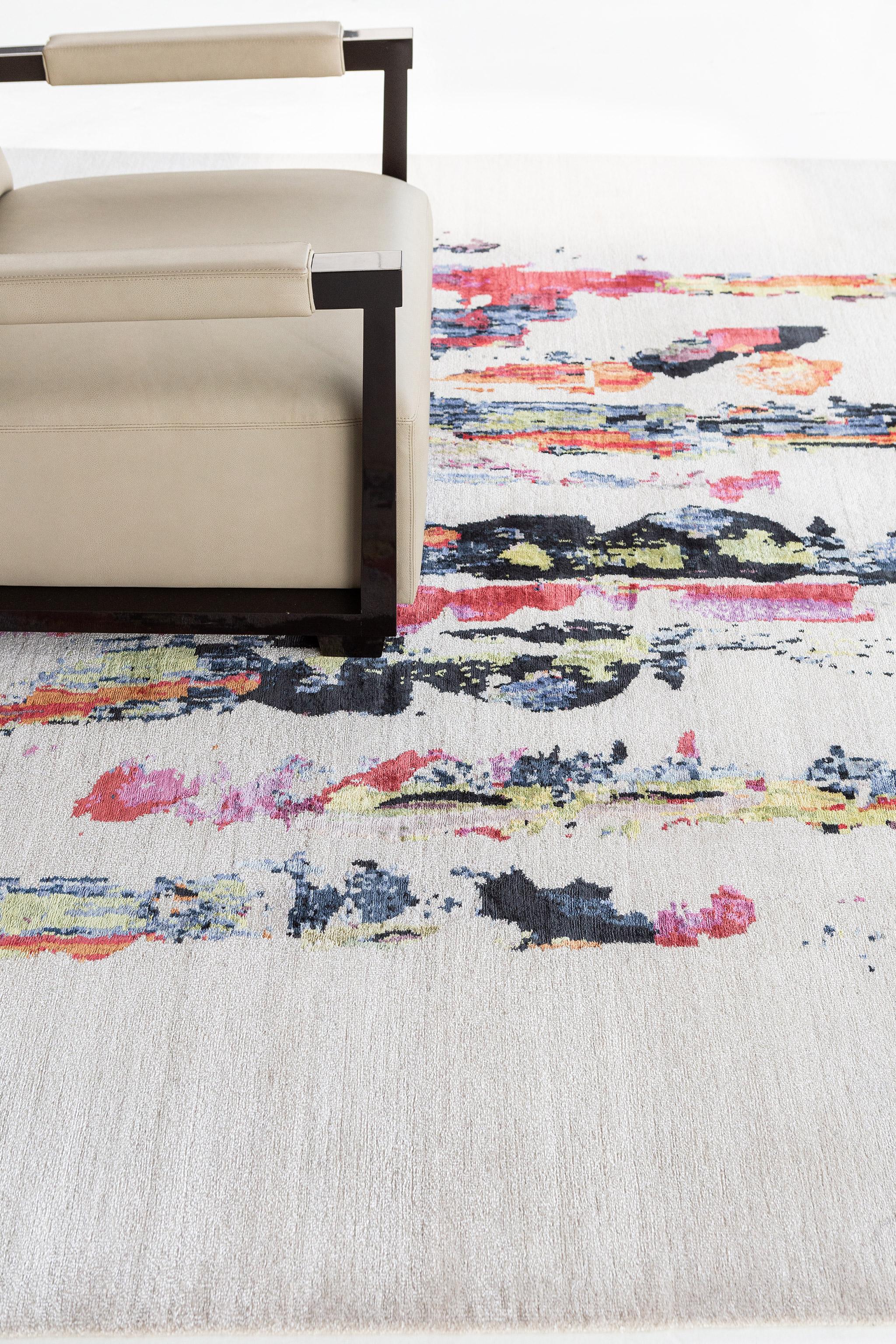 The eight carpets in the collection are inspired by how human beings express themselves: language, poetry, art, and architecture. Bisous is intended as a celebration--exultation--shared through original artwork, expertly translated into fine rugs.