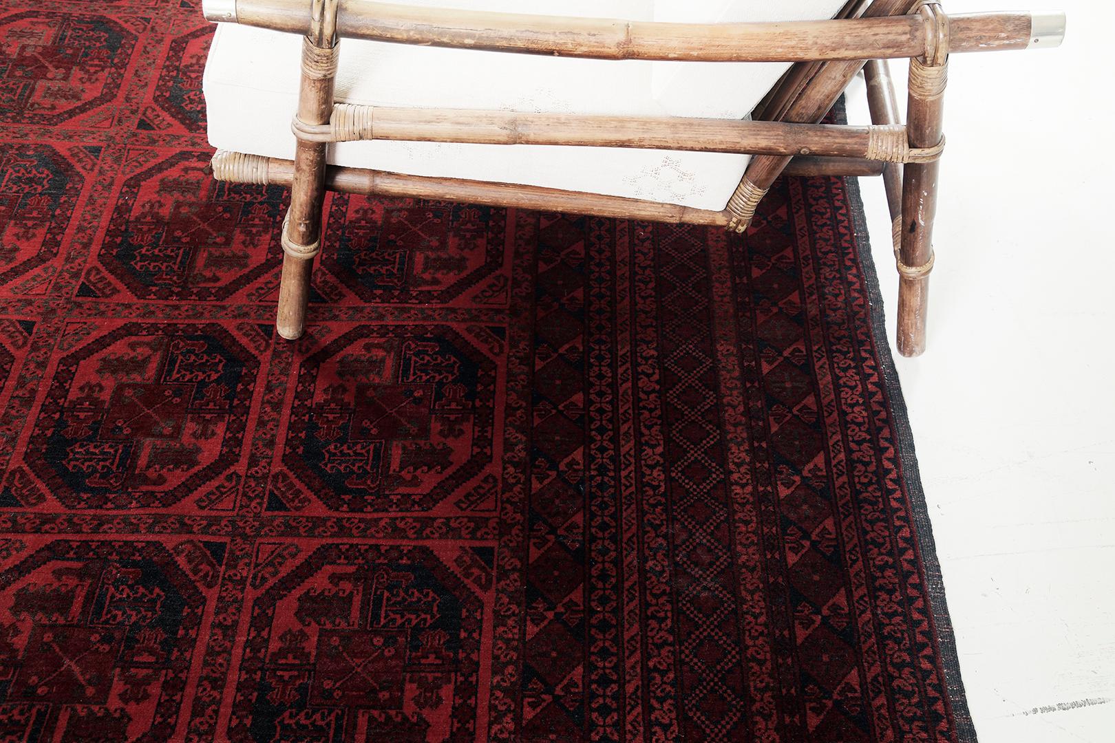 Wool Mehraban Bokhara Design Rug For Sale