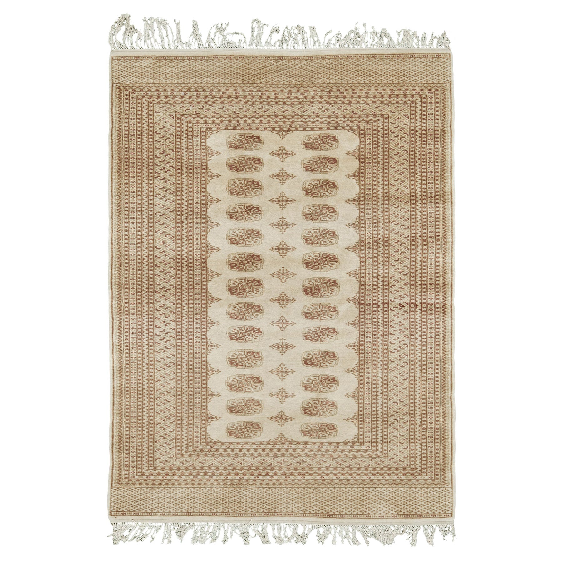 Mehraban Bokhara Gul Design-Teppich im Angebot