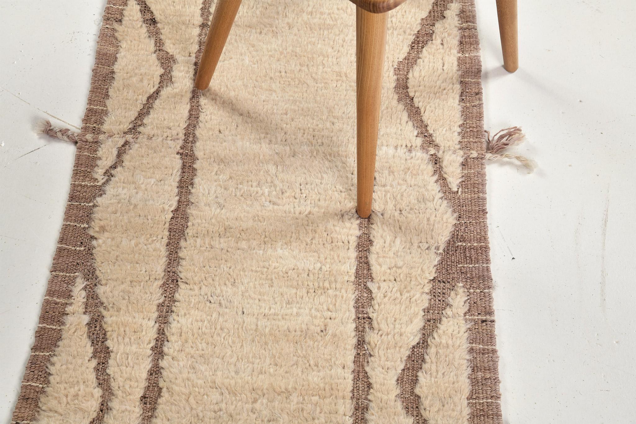 Cierzo is a signature collection of California. Handwoven luxurious wool rug, made of timeless design elements and neutral tones. Haute Bohemian collection: designed in Los Angeles named for the winds knitting together seasons, trees, dwellers of