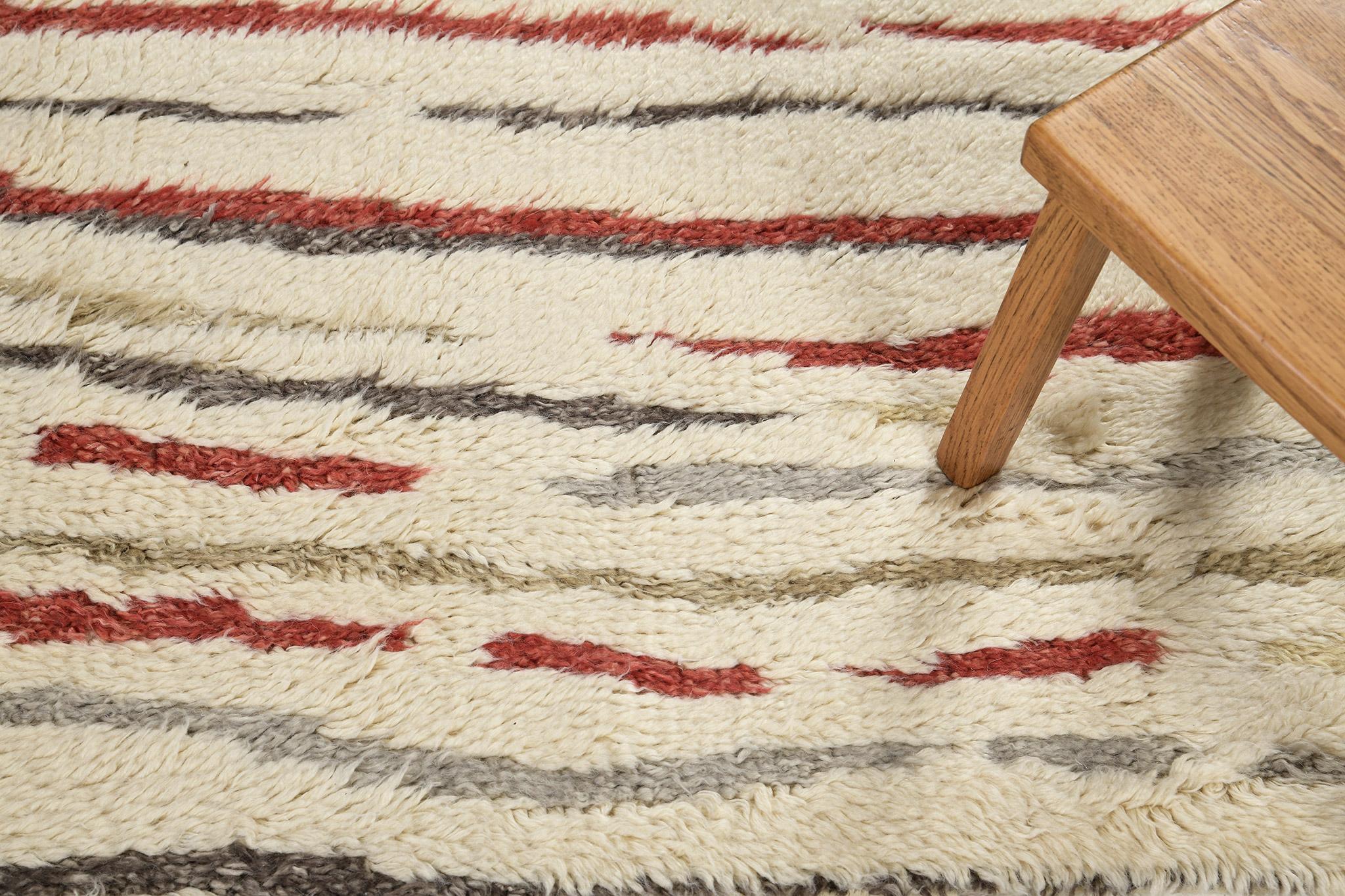 Hand-Knotted Mehraban Dromedary, Atlas Collection For Sale