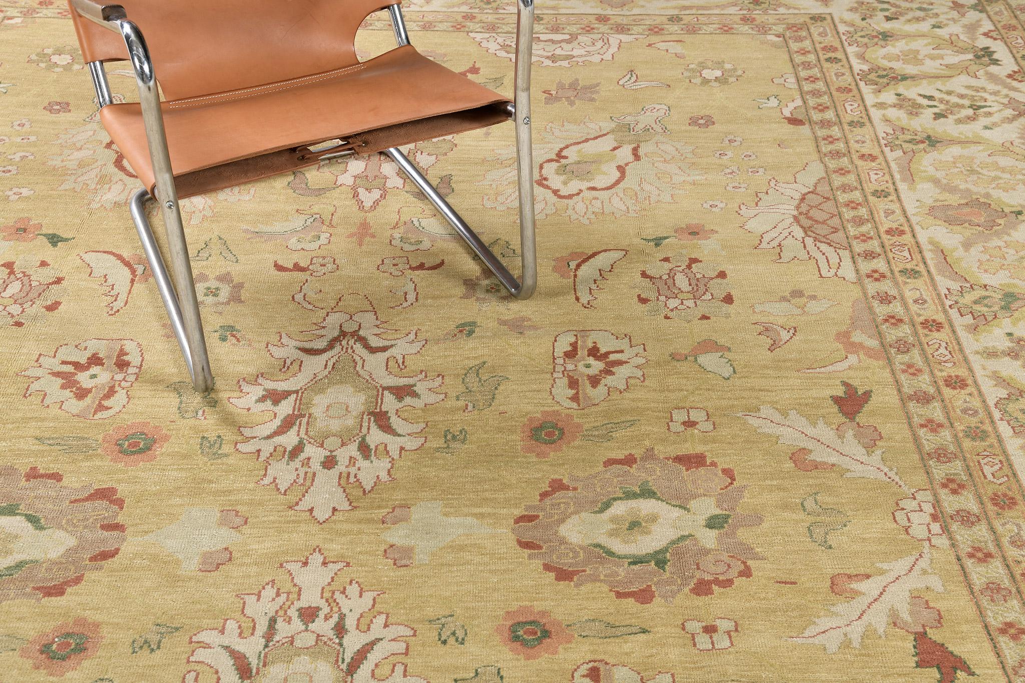 Tapis Mehraban Egyptian Sultanabad Design Revival en vente 4