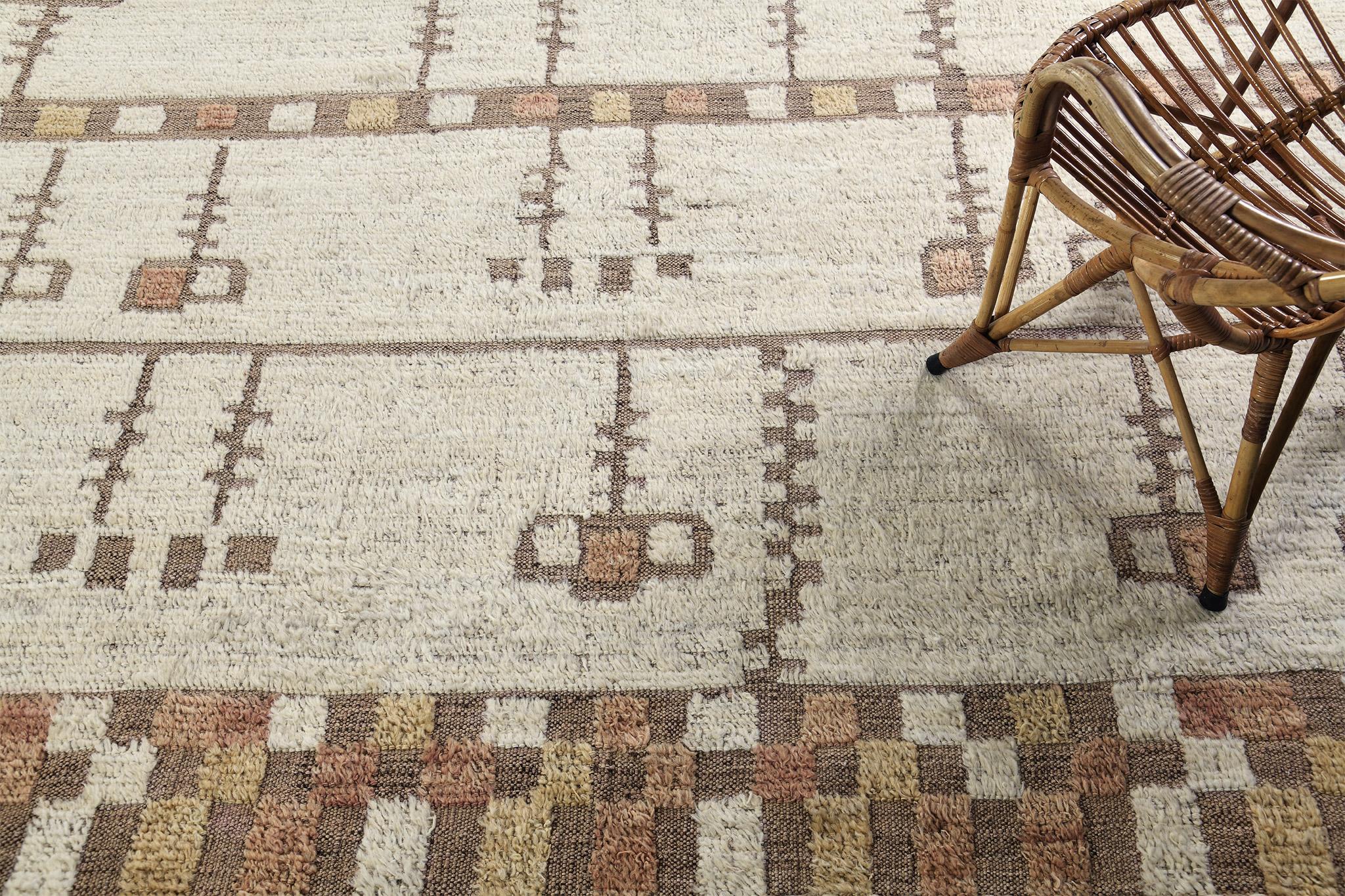 Wool Mehraban Falt, Kust Collection Rug For Sale