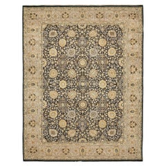 Mehraban Teppich im Allover-Design aus Tabriz mit natürlichem Farbton