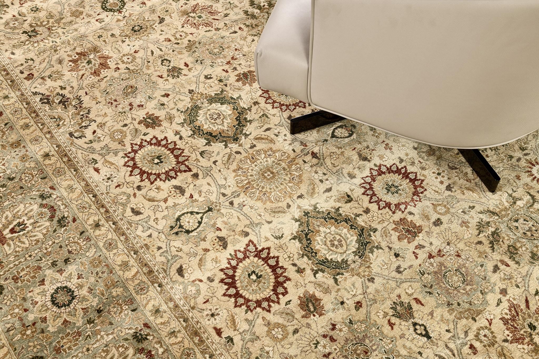 Mehraban Teppich im Tabriz-Revival-Stil mit natürlichen Farbstoffen im Zustand „Neu“ im Angebot in WEST HOLLYWOOD, CA