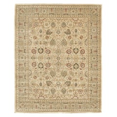 Tapis Mehraban de Tabriz néo-baroque en teinture naturelle fine