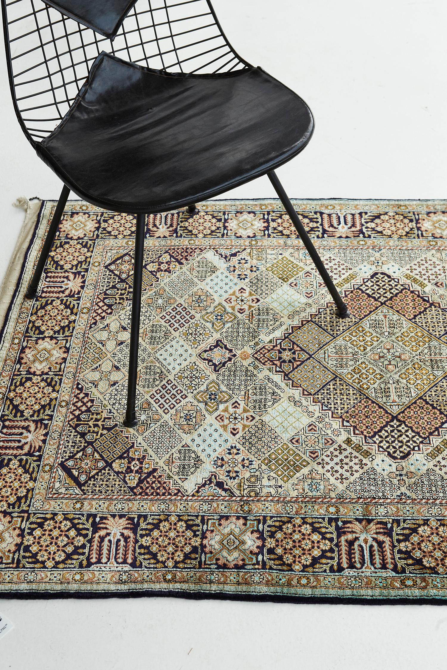 Feiner persischer Qum-Teppich aus reiner Seide mit Joshegan-Design 28406 im Zustand „Neu“ im Angebot in WEST HOLLYWOOD, CA