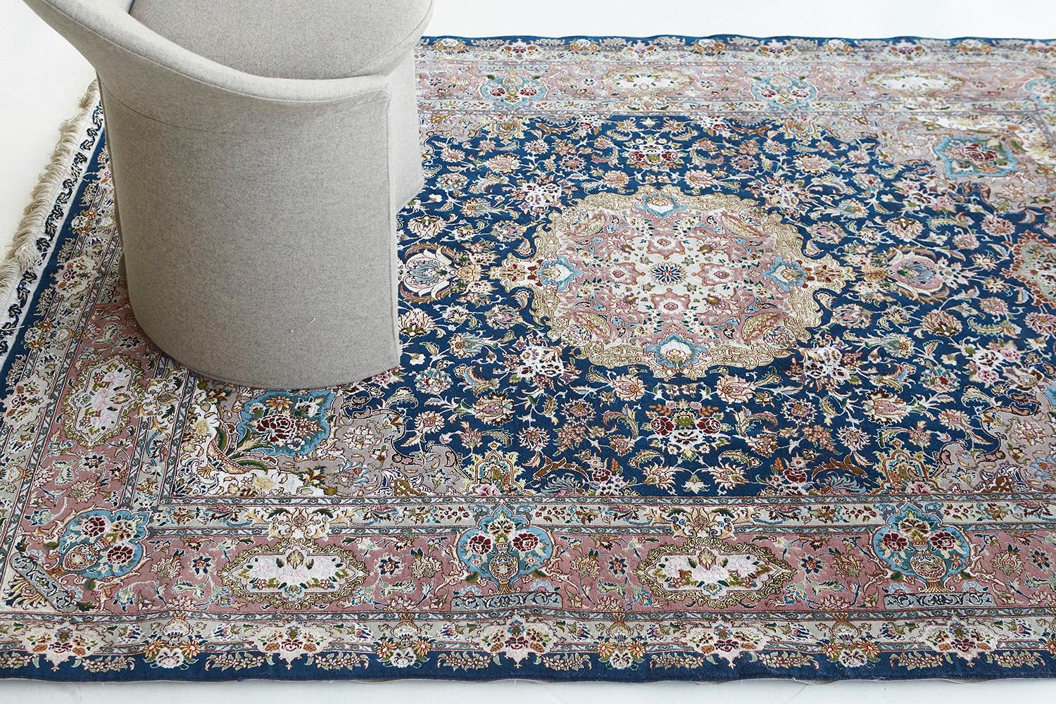 Hand-Knotted Mehraban Fine Persian Tabriz 11063 For Sale