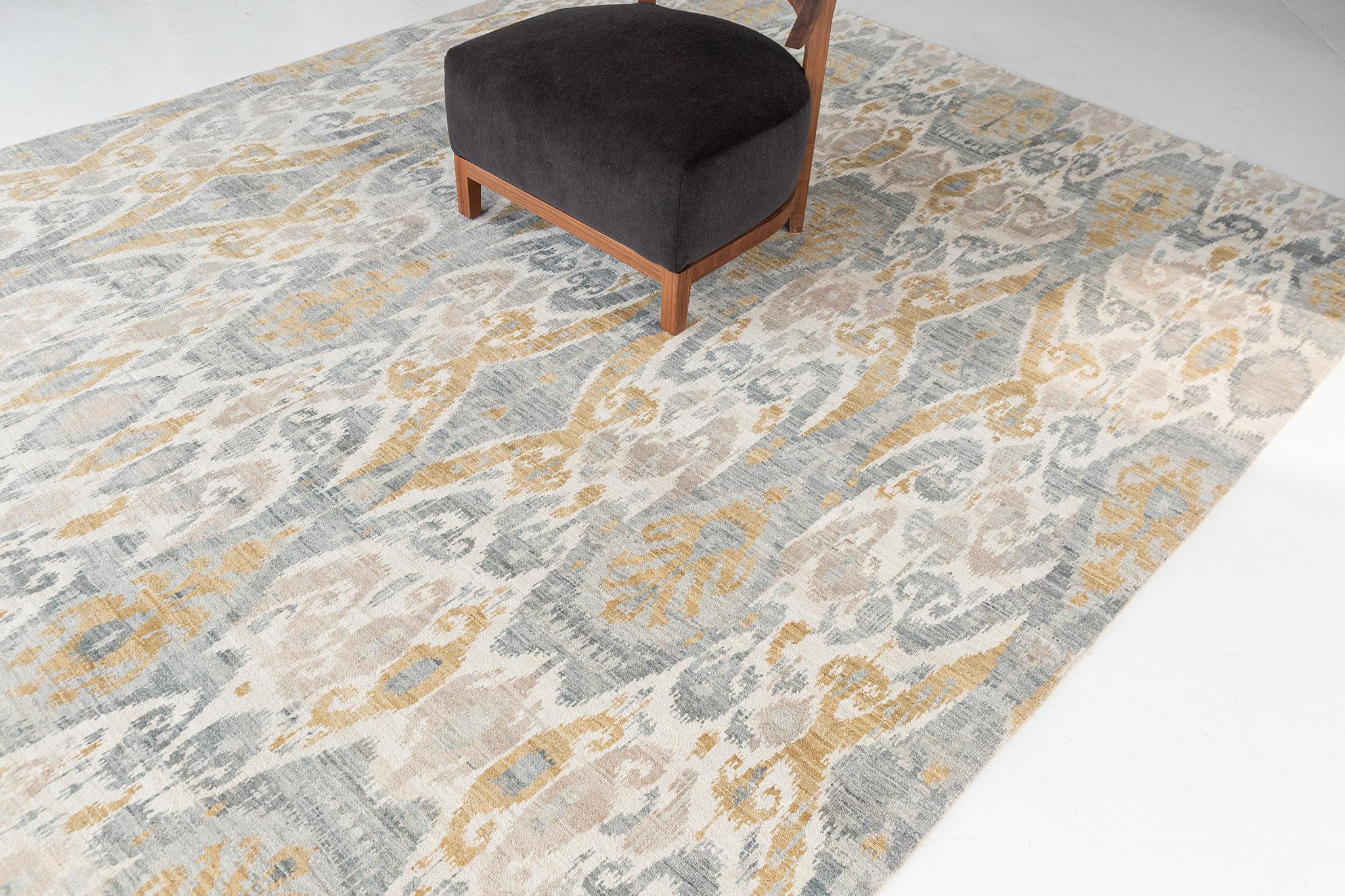 Mehraban Ikat Design-Teppich Tiraz (21. Jahrhundert und zeitgenössisch) im Angebot