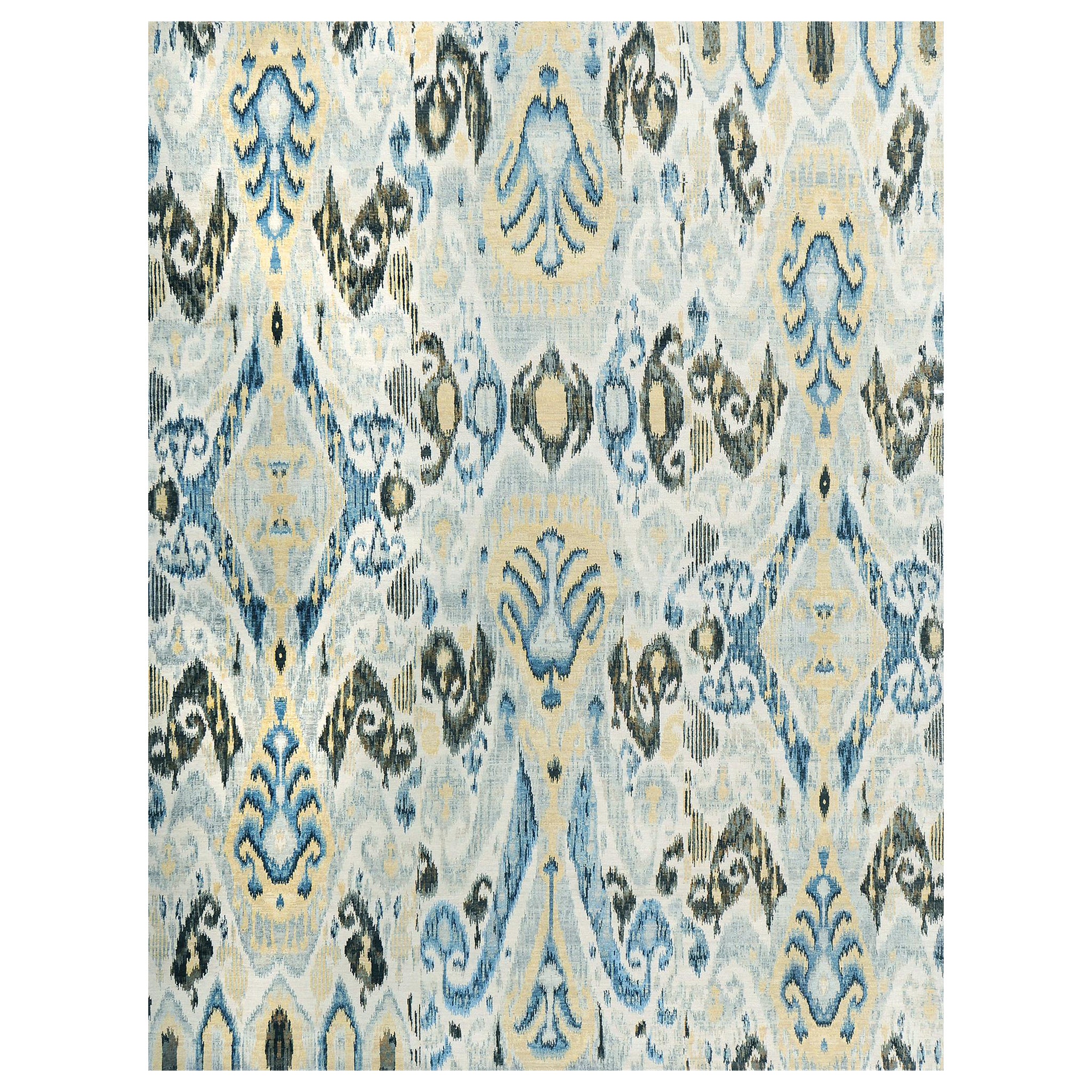 Mehraban Ikat Design-Teppich Tiraz