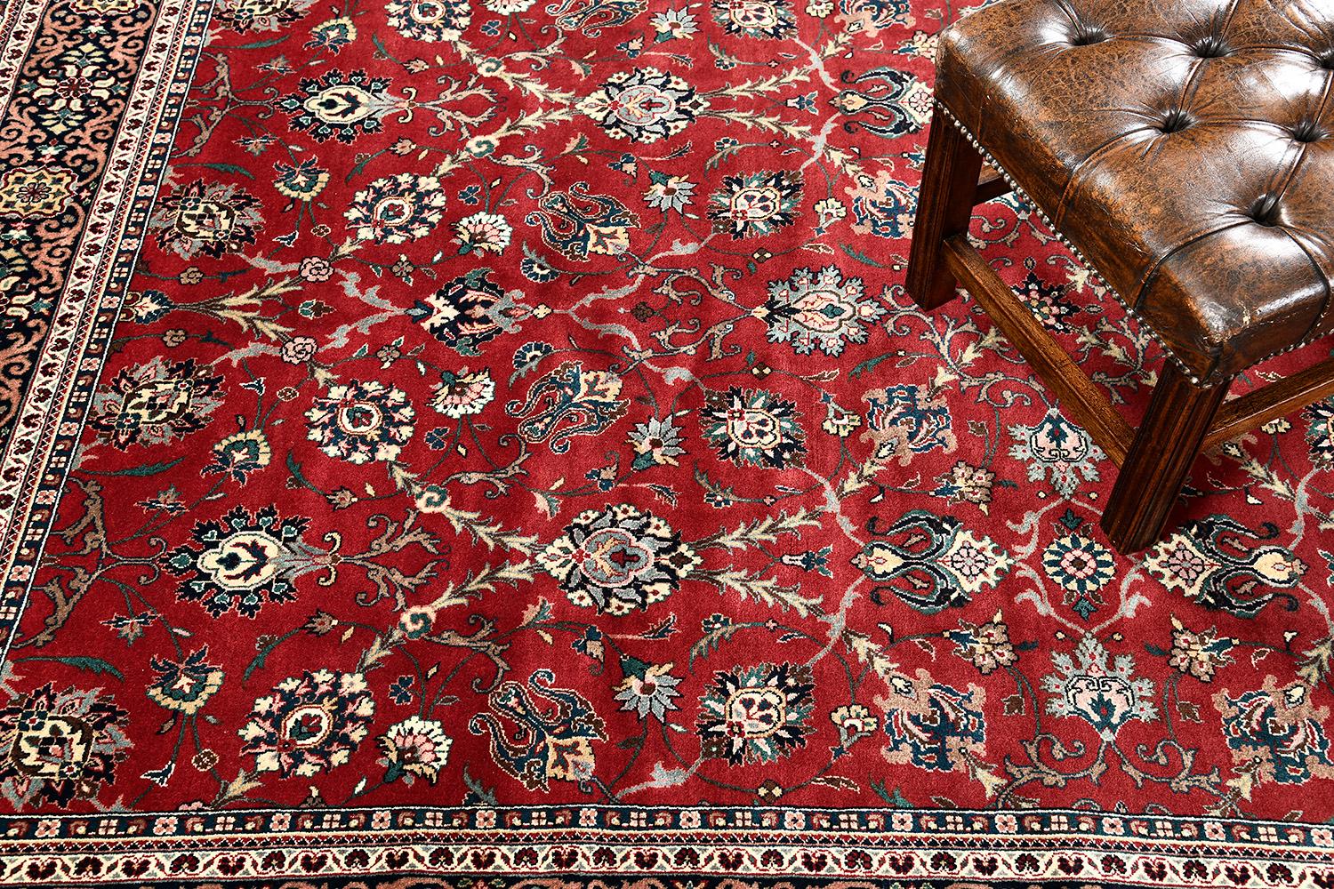 Mehraban Indo- Semnan-Teppich (Handgeknüpft) im Angebot