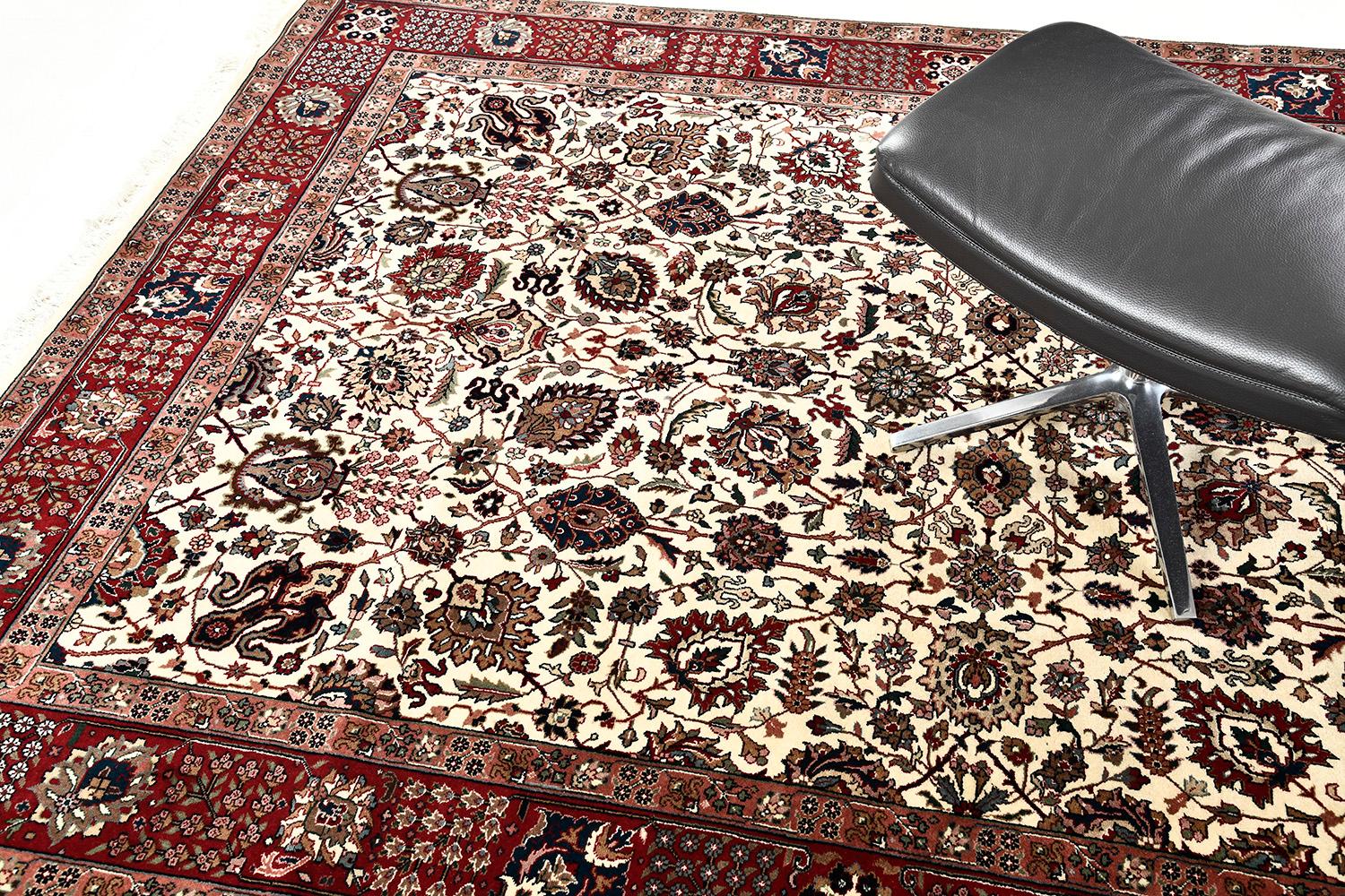 Mehraban Indo-Tabriz-Teppich (Indisch) im Angebot