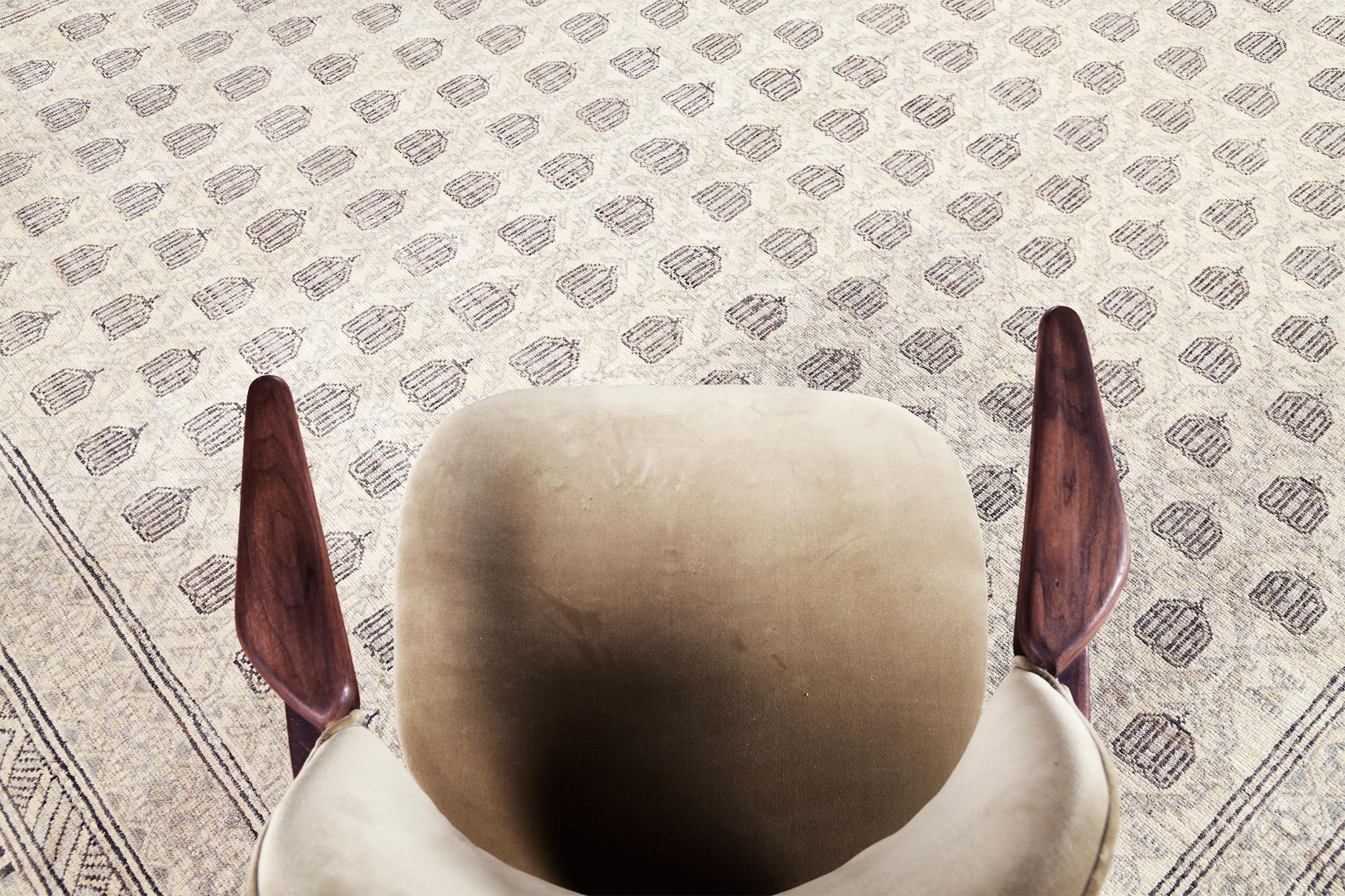 Hand-Knotted Mehraban Jafari, Domicile Collection For Sale