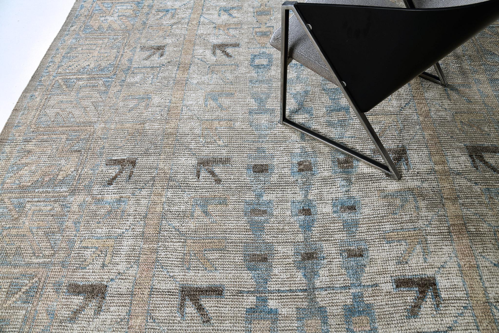 Mehraban Kazak Seasons Galeriegröße, Domicile Kollektion (Zentralasiatisch) im Angebot