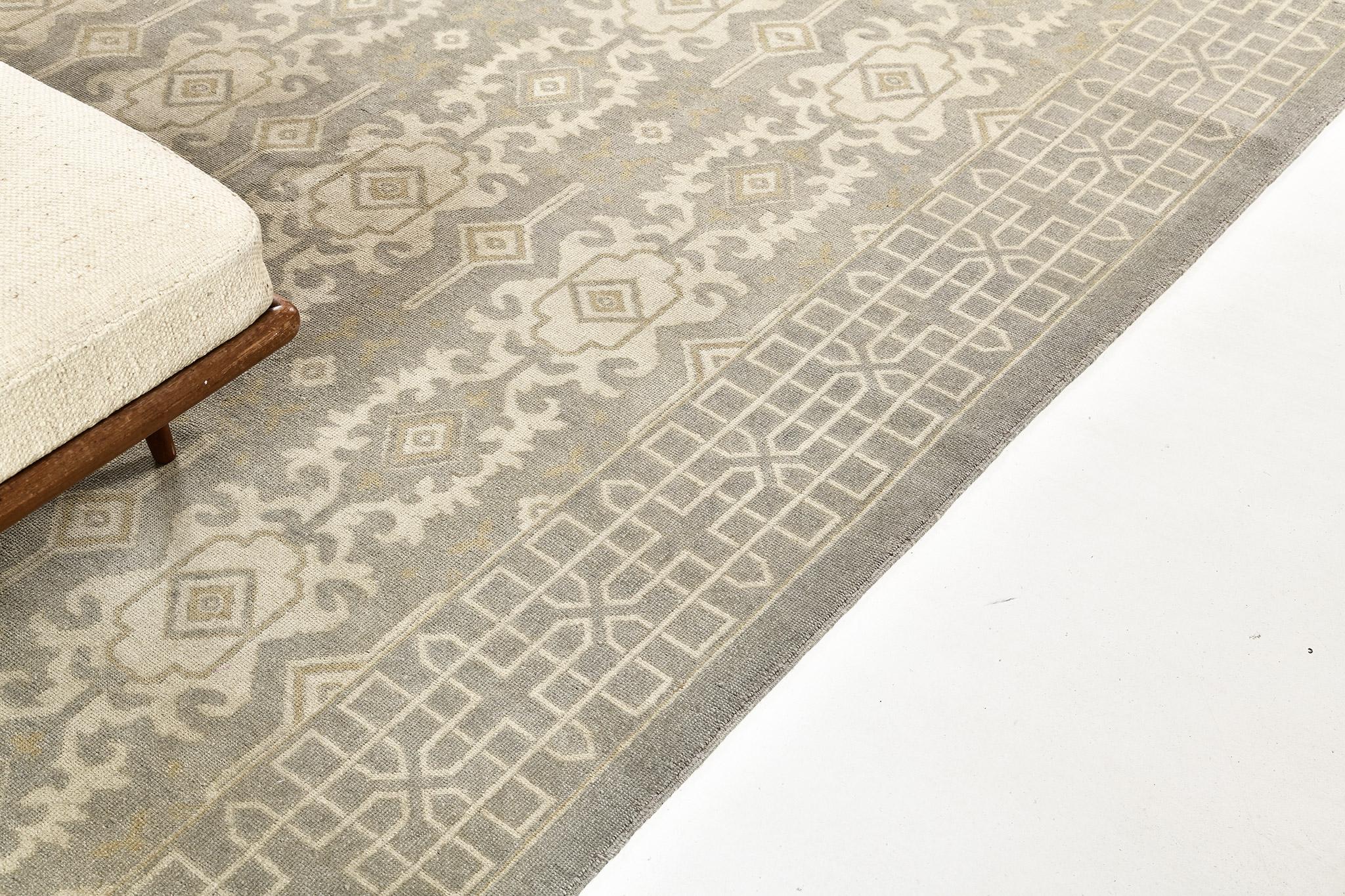 Mehraban Khotan-Revival-Teppich (Wolle) im Angebot