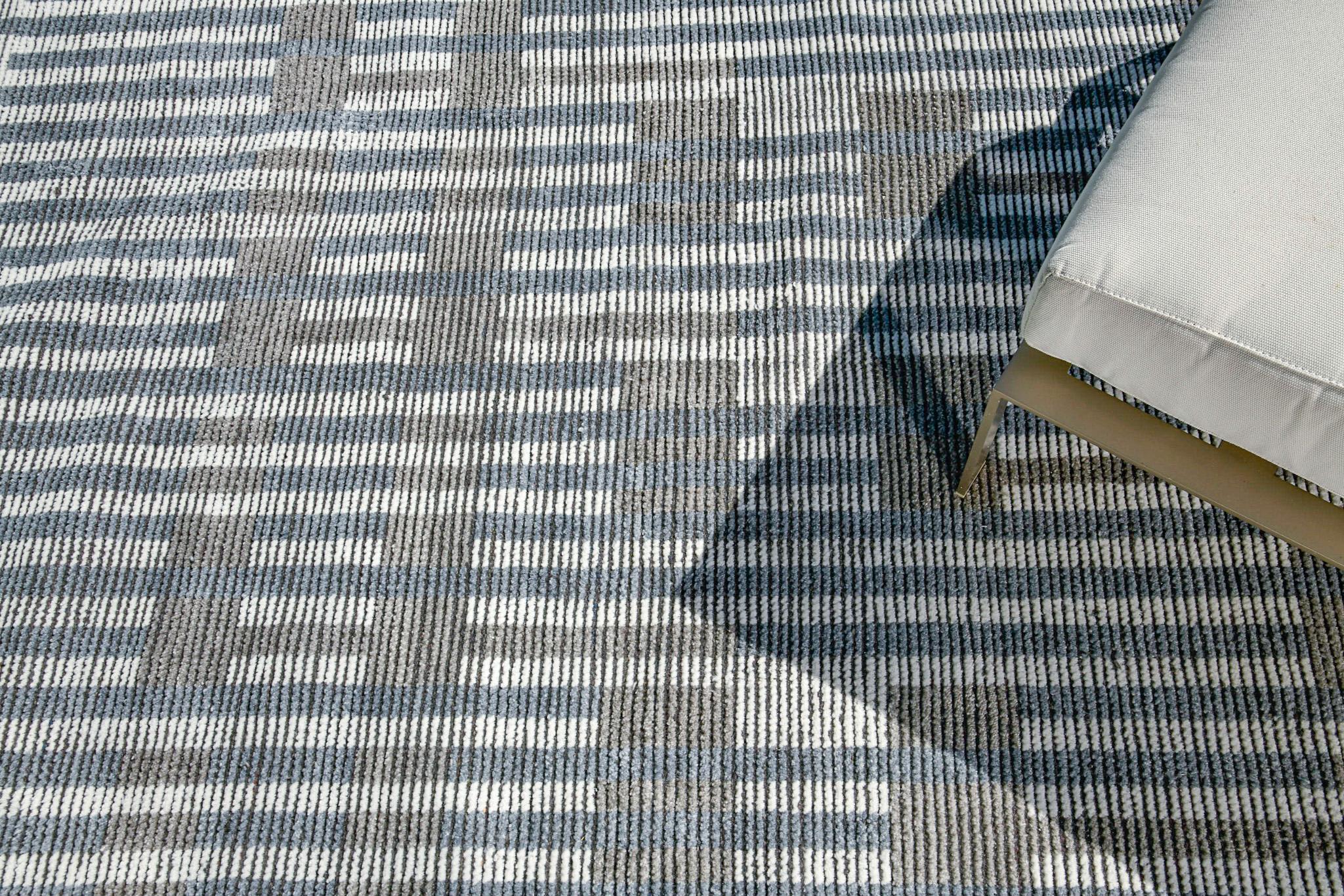 Indian Mehraban Loureiro, Nasim Collection Indoor Outdoor Rug For Sale