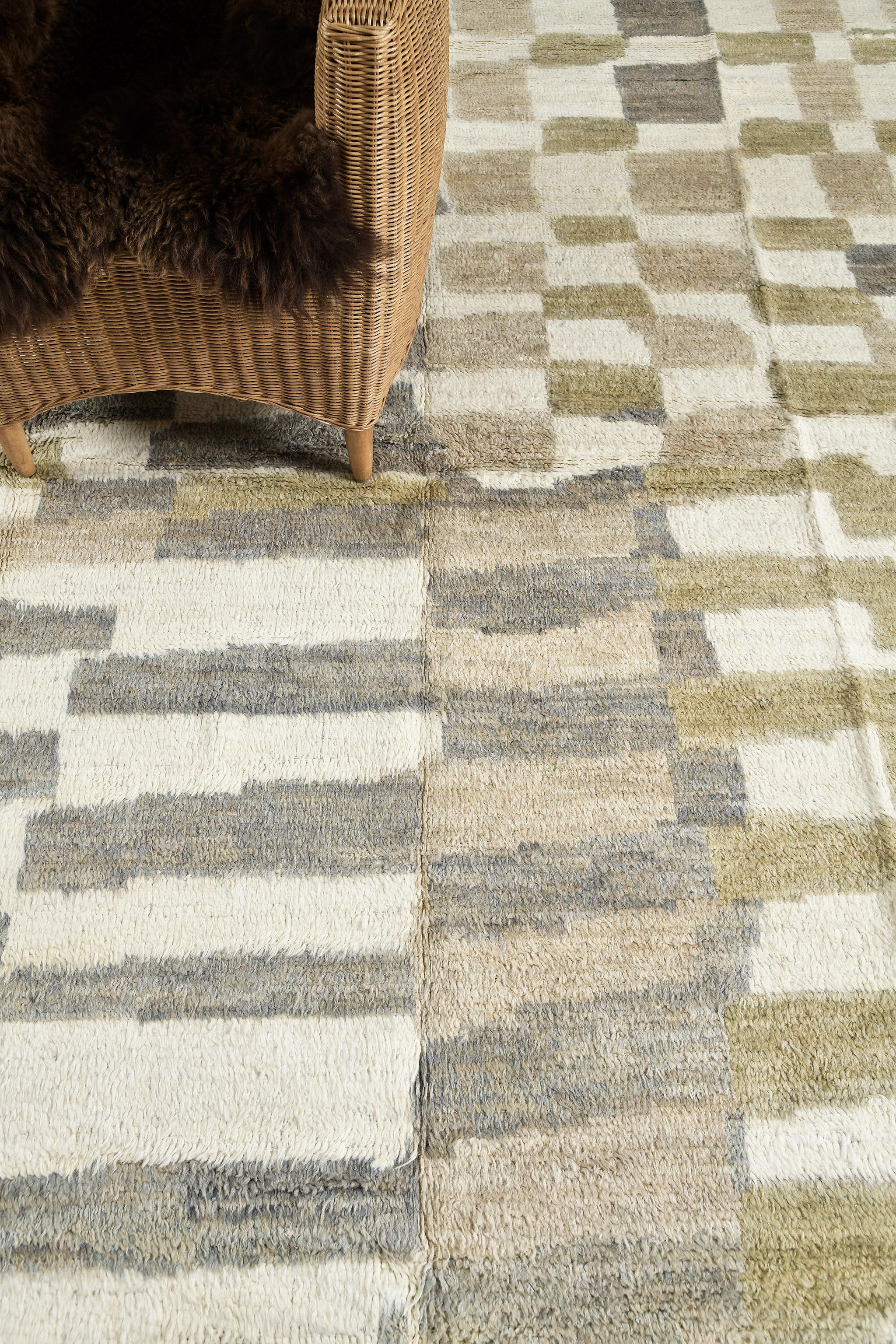 Martil' is a beautiful wool shag textured to look weathered as it combines unique design elements for the modern design world. Its weaving of natural earth tones and playfulness is suitable for many interiors and is what makes the Atlas Collection