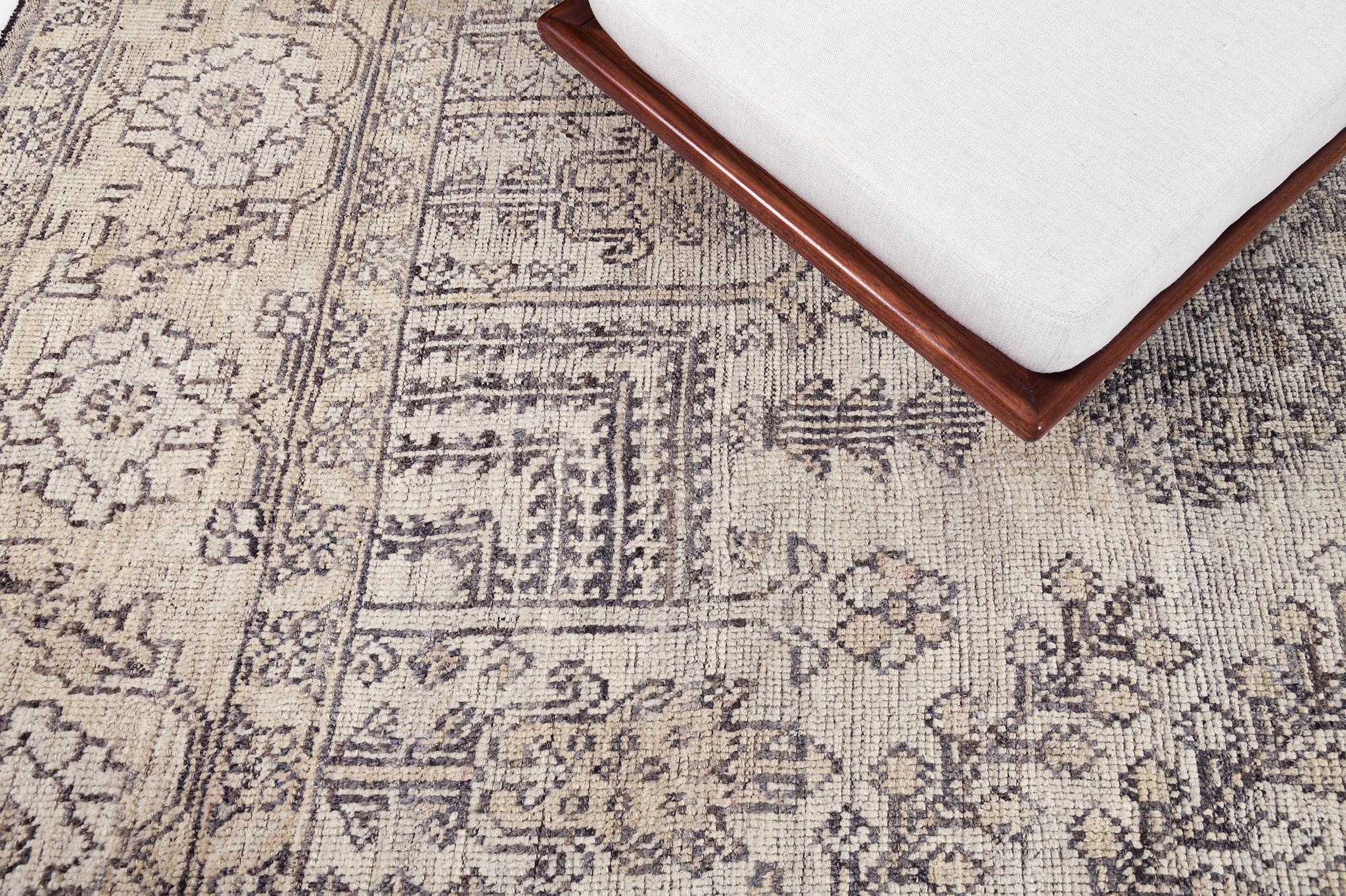 Hand-Knotted Mehraban  Minoo, Domicile Collection For Sale