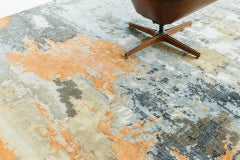 Mehraban Rugs dal design moderno in seta di bambù in rilievo FR1315