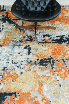 Mehraban Modern Design Bamboo Silk Embossed Rug FR1324