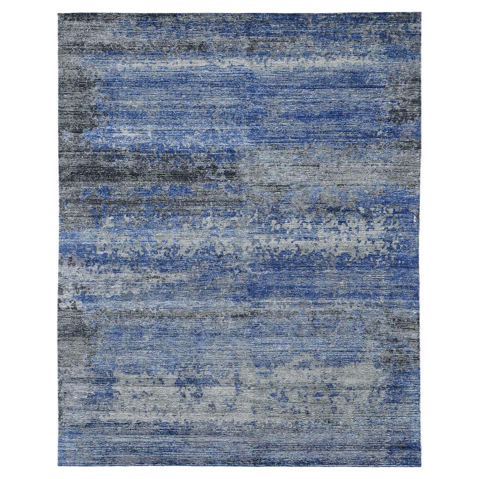 Mehraban Modern Design Bamboo Silk and Wool Ribbed Rug VITA For Sale at ...