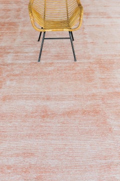 Mehraban Modern Design Bamboo Silk Ribbed Rug Vita