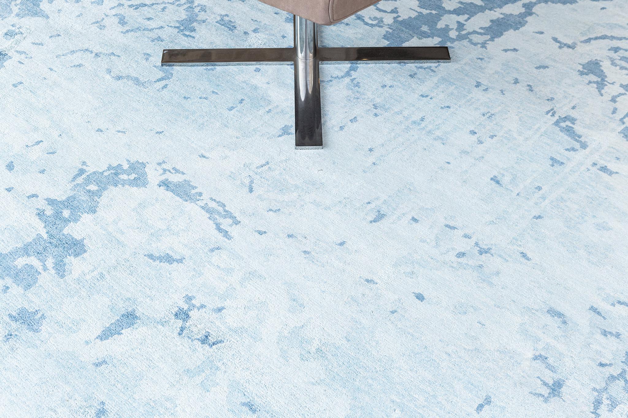 Mehraban Moderner Bambus-Seidenteppich im modernen Design A1900 (21. Jahrhundert und zeitgenössisch) im Angebot