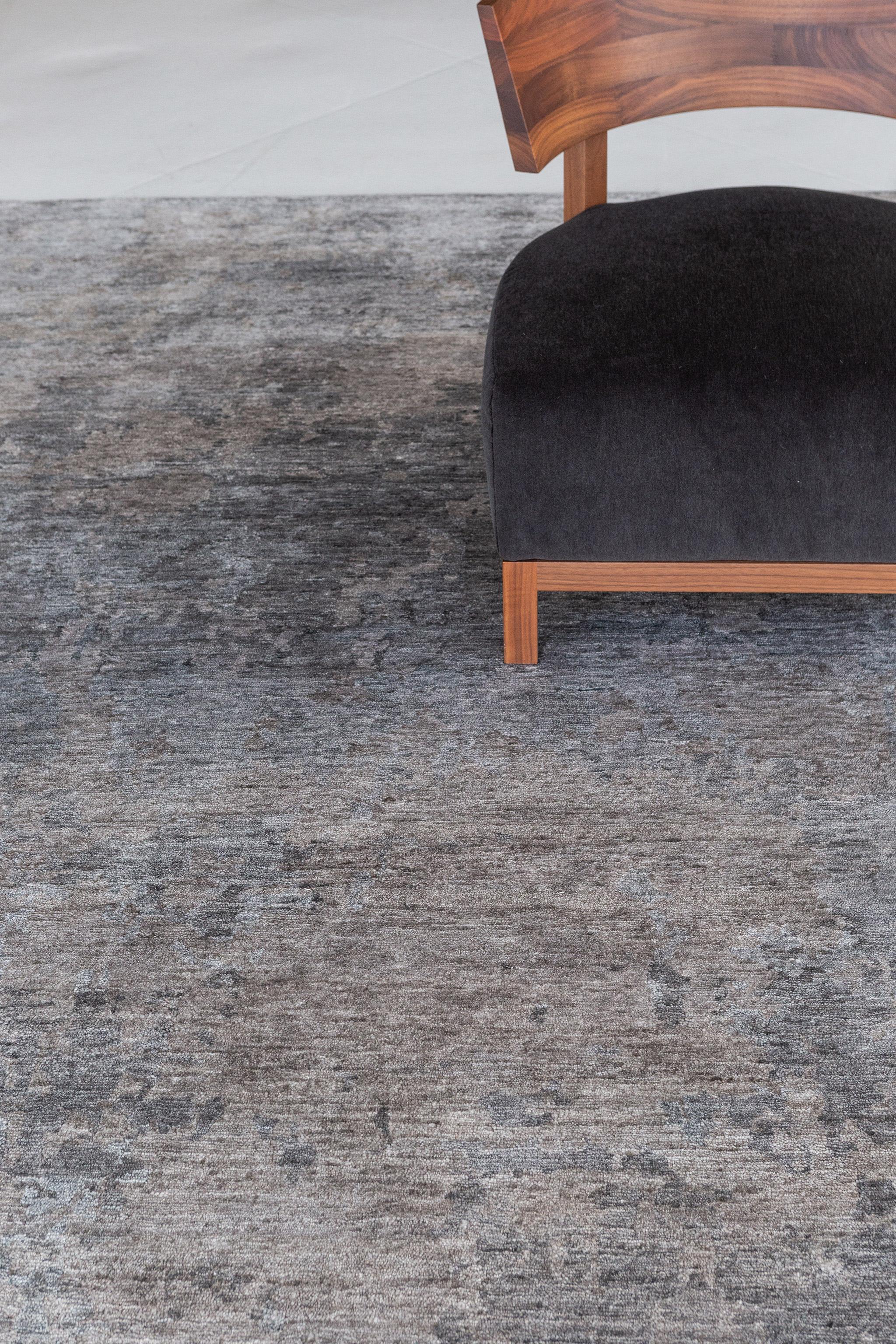 XXI secolo e contemporaneo Mehraban Rugs, Tappeto in seta di bambù dal design moderno A2007 in vendita