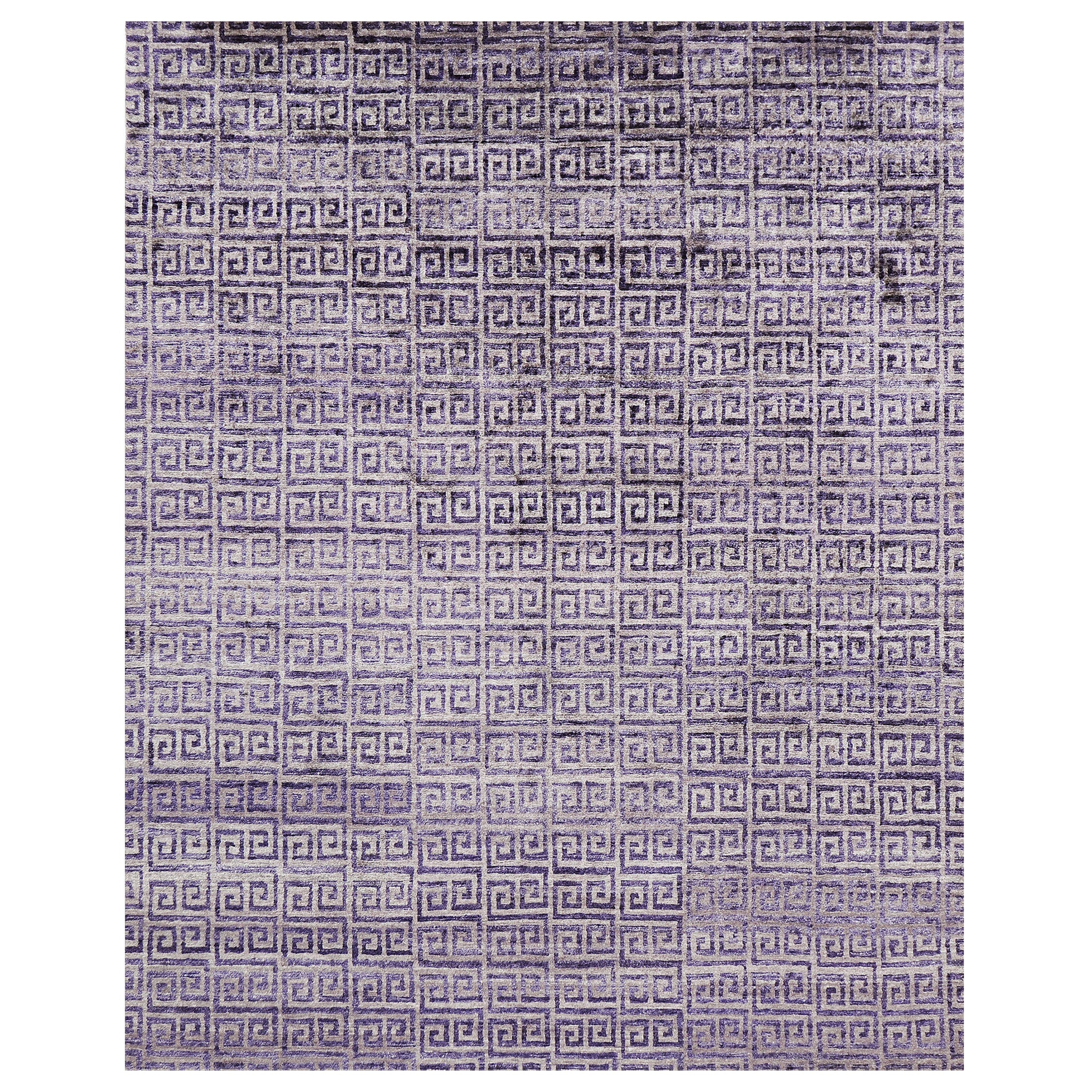 Mehraban Rugs, tappeto in seta di bambù dal design moderno, Cella
