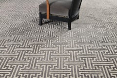 Mehraban Modern Design Bamboo Silk Rug Greeky