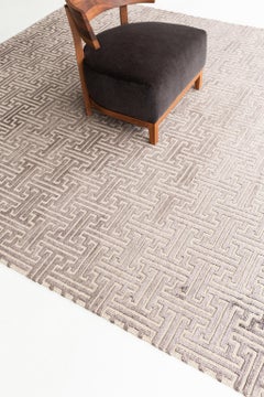 Mehraban Rugs in seta di bambù dal design moderno Greeky