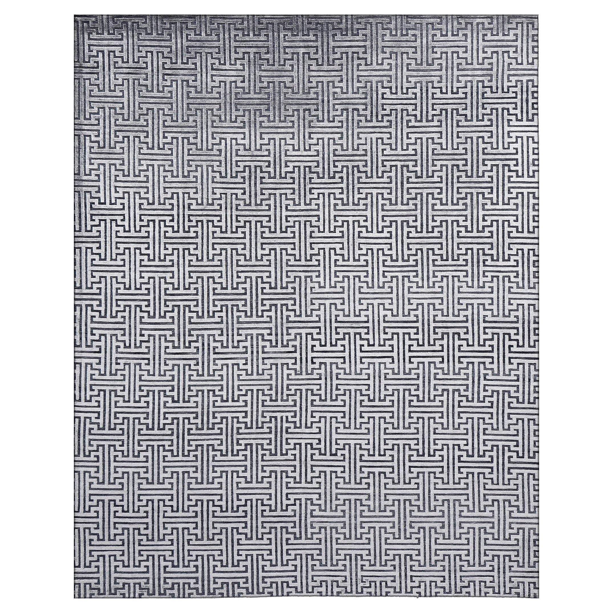 Mehraban Rugs in seta di bambù dal design moderno Greeky