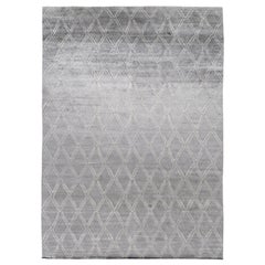 Mehraban Modern Design Bamboo Silk Rug Palisade Embossed