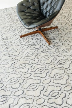 Mehraban Rugs, Tappeto in seta di bambù dal design moderno Petri