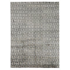 Mehraban Modern Design Bamboo Silk Rug Petri