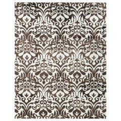 Mehraban Alfombra de seda de bambú de diseño moderno Raffinato