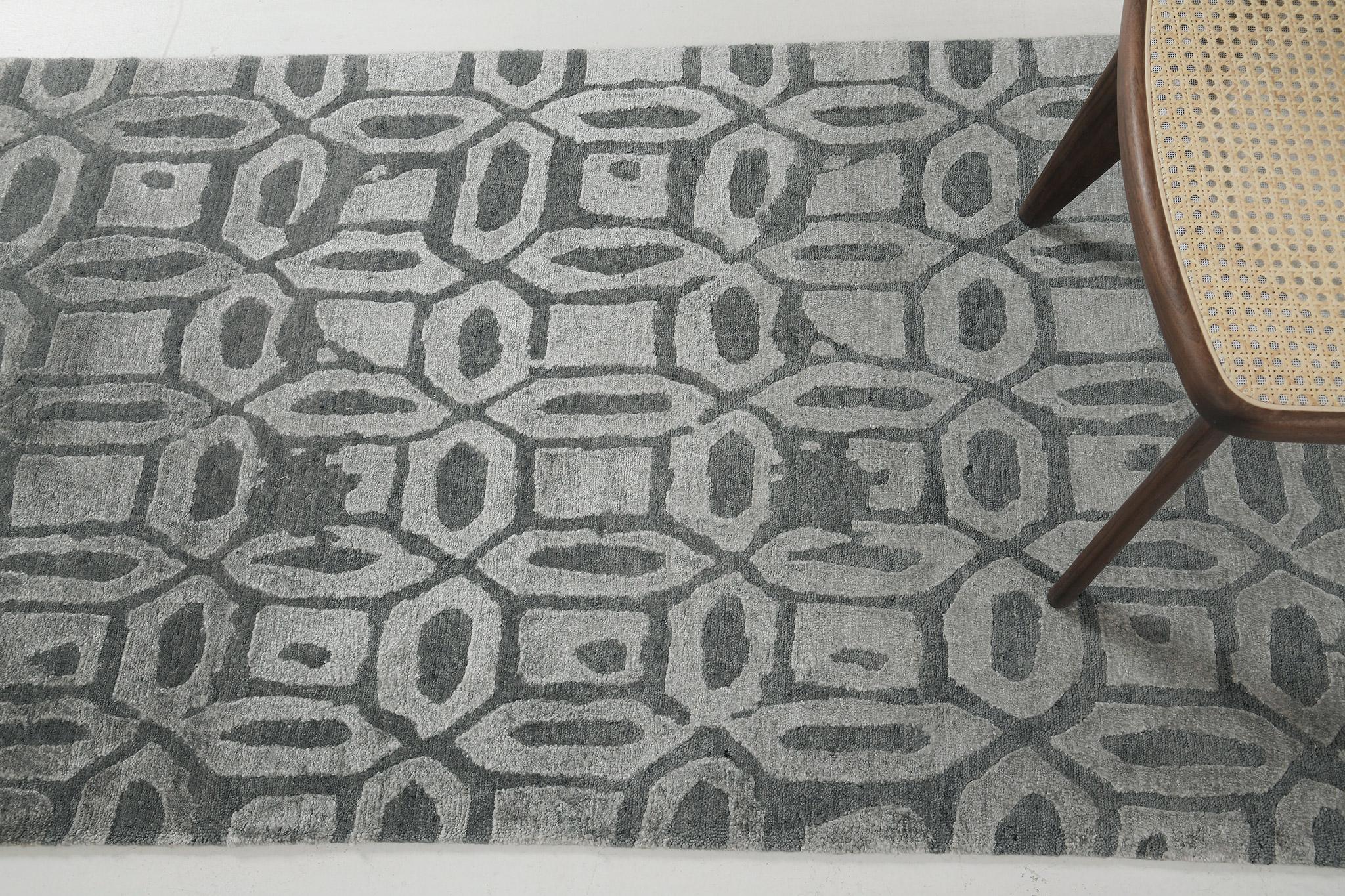 Rallegra is a bamboo silk wool that brings out the best of any room space. It's the grayscale all-over patterned theme that makes an extraordinary piece of art. Adding these to your collection will be a great investment in a modern contemporary