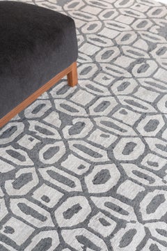 Mehraban Rugs, Tappeto in seta di bambù dal design moderno Rallegra