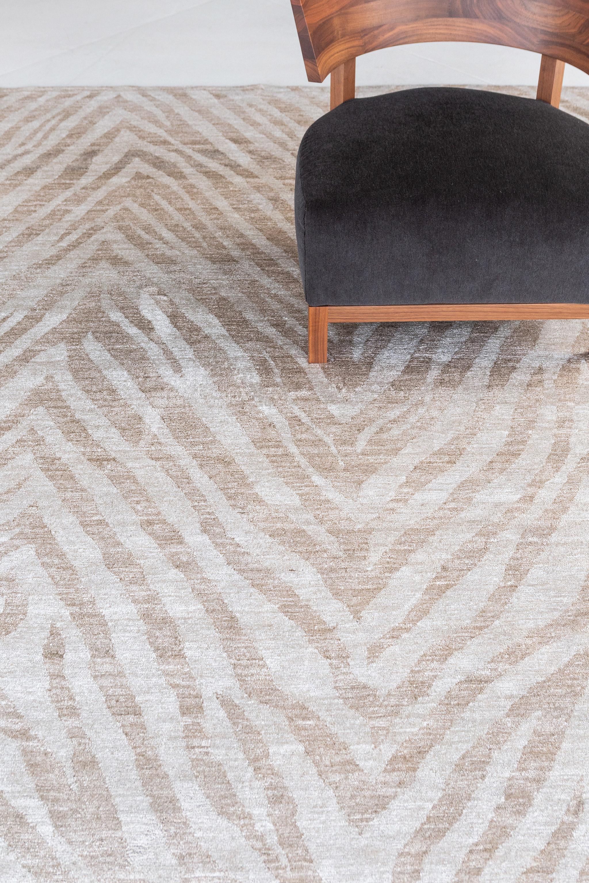 Mehraban Rugs, Tappeto in seta di bambù dal design moderno Zuri in vendita 2