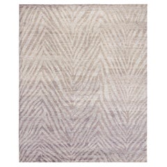 Mehraban Rugs, Tappeto in seta di bambù dal design moderno Zuri
