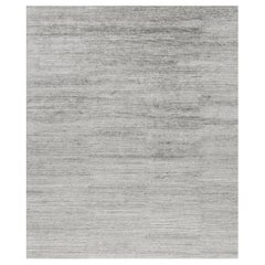 Mehraban Modern Design Bamboo Silk 
Wool Ribbed Rug Vita