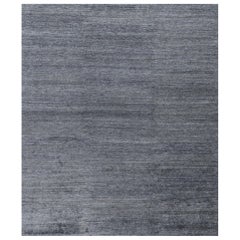 Mehraban Alfombra acanalada de lana y seda de bambú de diseño moderno Vita